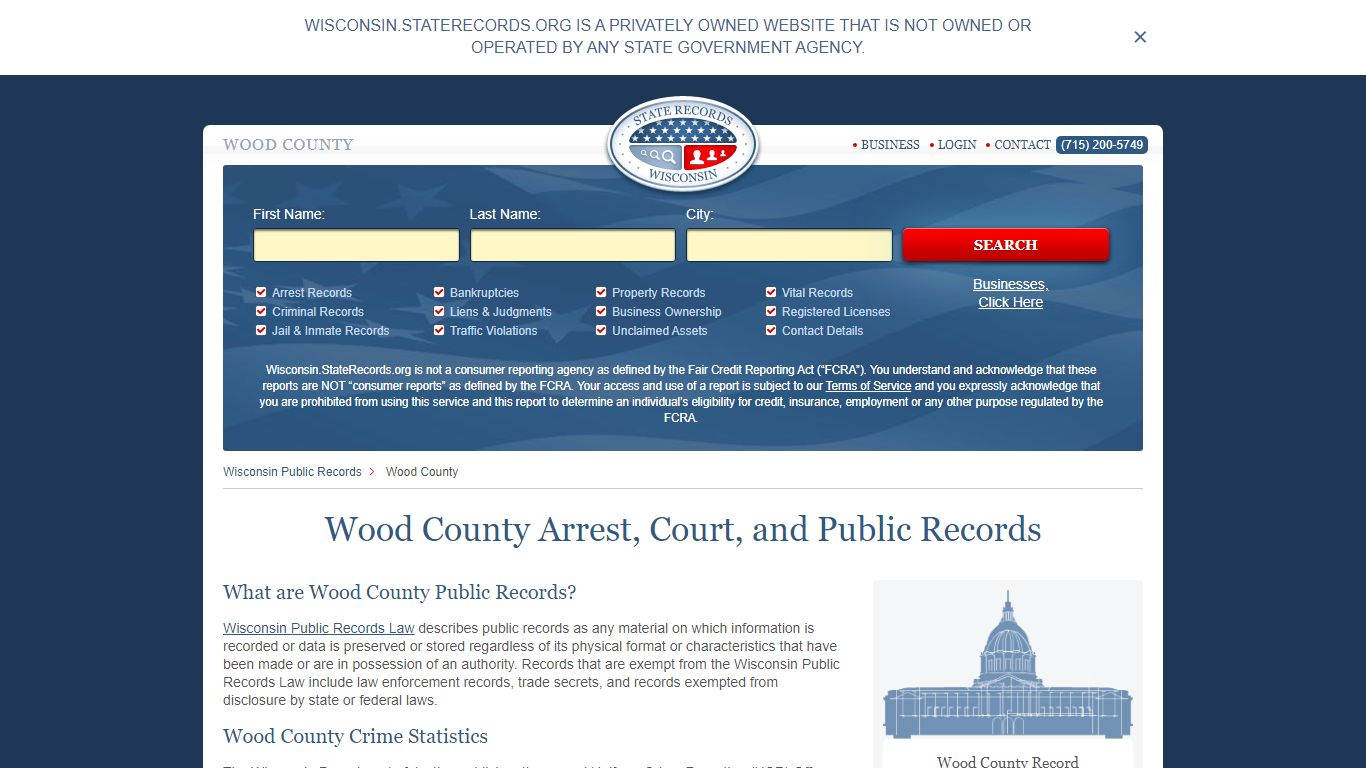 Wood County Arrest, Court, and Public Records